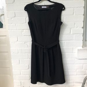Calvin Klein black dress with tie waist